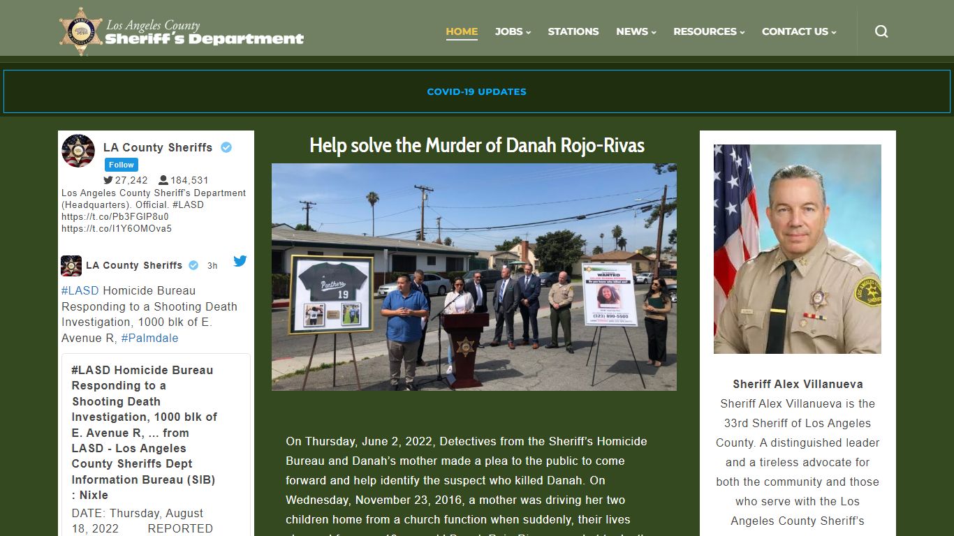 A Tradition of Service | Los Angeles County Sheriff's Department